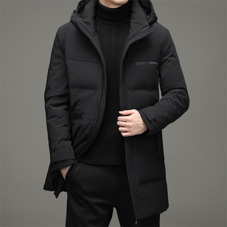 BW8869钱塘2020-2商务休闲中长款中年男士冬季厚款新款羽绒服P300图片