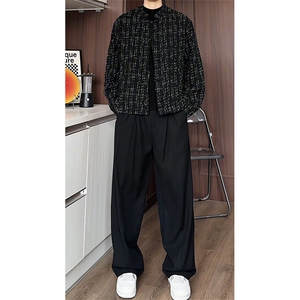 TZ26232609/P120短款小香风外套休闲裤套装男西服夹克西裤两件套图片