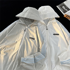 UPF50+紫外线防晒衣连帽外套防晒服织带有夜光，男装夹克，电商基地A050