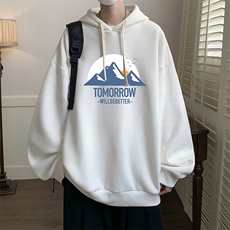 连帽卫衣男大码运动服帽衫外套WY2235-P35加绒款-P40，男装卫衣，电商A040