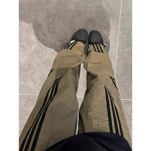 D1211-P48新款宽松休闲裤男韩版潮流百搭裤子夏季薄款阔腿拖地裤图片