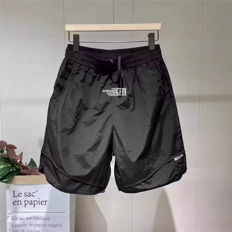 刺绣工装短裤男士休闲宽松5五分裤潮流速干沙滩夏季潮牌大裤衩子,男装牛仔裤,星座506A