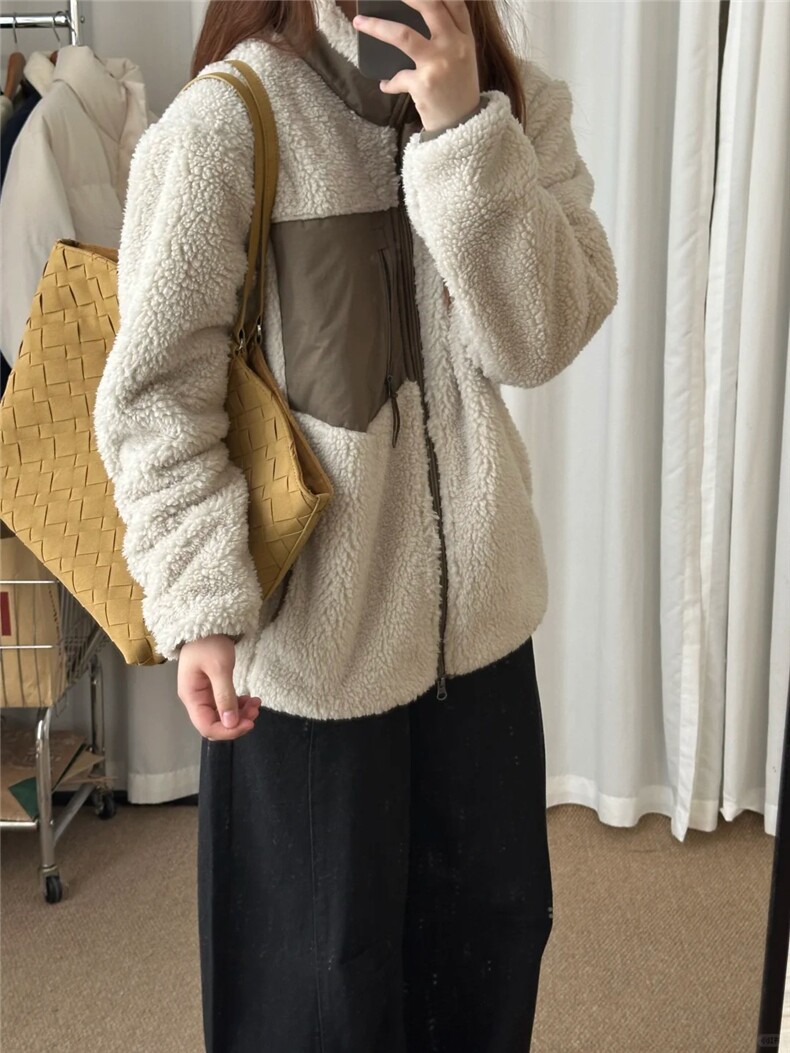 秋冬新款羊羔毛外套GS04-P85成分100聚酯纤维,女装短外套,星座1302