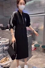 春季新款欧洲站洋气时尚连衣裙，女装连衣裙，L·H·X