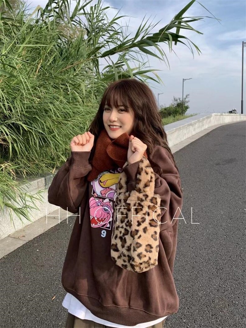 爆加绒卡通卫衣，女装卫衣/绒衫，hh