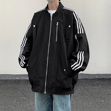 春秋季男棒球领休闲外套韩版ins宽松潮牌休闲工装夹克JK0739-P65，男装夹克，星座308B-1