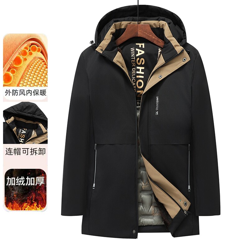 新款棉服外套男秋冬加绒加厚保暖中年棉衣上衣爸爸装958-P65,男装棉衣,星座1403A
