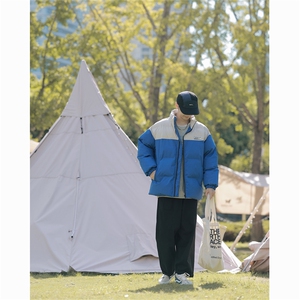 2022百搭纯色棉衣加厚原宿新款潮流青春流行文艺外套棉服立领棉袄图片