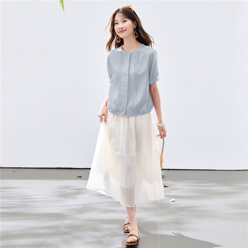 现货新款2026夏装文艺风女士两件套套装,女装套装/套裙,木子恋