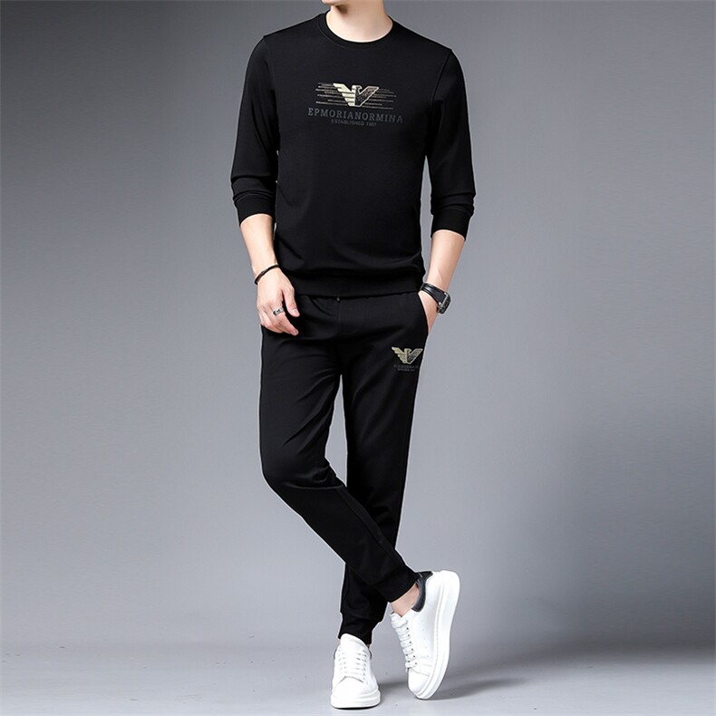 SA9606-2钱塘2020-2冬季新款时尚休闲中青年男士卫衣套装P137,男装休闲套装,钱塘207-2