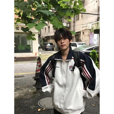 流行日系新款ins华棉复合贝贝绒卫衣潮流时尚原宿简约文艺气质，男装卫衣，星座516A