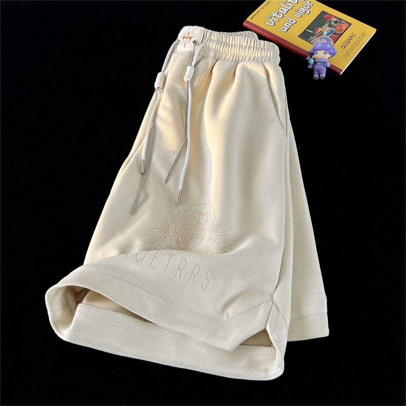 23夏季新款麂皮绒烧花短裤休闲裤A316-1K1123P50控68,男装牛仔裤,星座906（原电商a316-1）