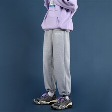 秋冬宽松字母休闲裤九分裤卫裤X715WK512P45控68，男装牛仔裤，星座715