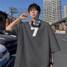 2025夏季新款抖音品质宽松休闲印花短袖dcm316-特批20控38，男装T恤，星座605(原A050)