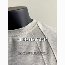 原版版型面料50%棉280克拼接短袖T恤抗皱硬挺310A-4-T81-特批25，男装T恤，星座310A-4