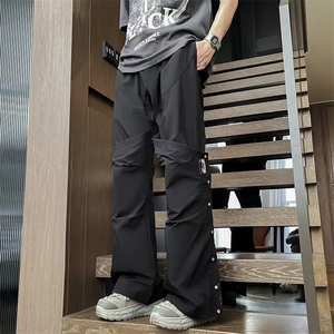 美式机能防水冲锋裤男女夏季薄款裤子垂感高级感户外工装登山裤图片