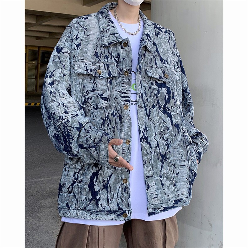 Wt040-P75美式复古潮牌牛仔外套,男装夹克,星座1501-1