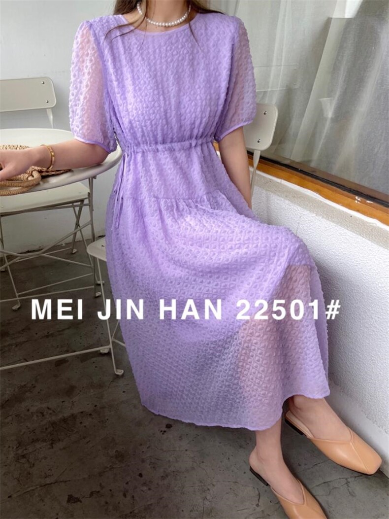 美巾涵2022夏季云朵连衣裙，女装连衣裙，美巾涵