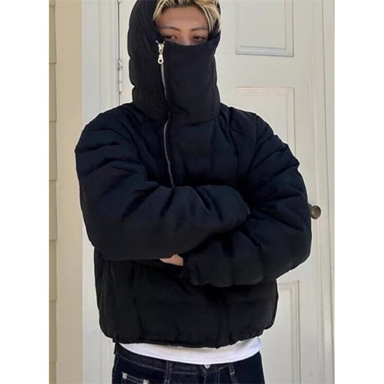 冬季男士连帽纯色棉服新款百搭加厚保暖棉袄子外套M8501,男装棉衣,星座1116A（原606A-3）