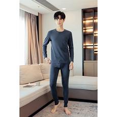 保暖套装男士德绒加厚休闲保暖内衣套装两件套2506-P48，男装休闲套装，星座310B-3