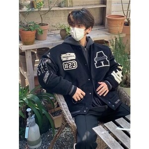 W10584-P65 网图现货 时尚刺绣百搭棒球服夹克外套图片