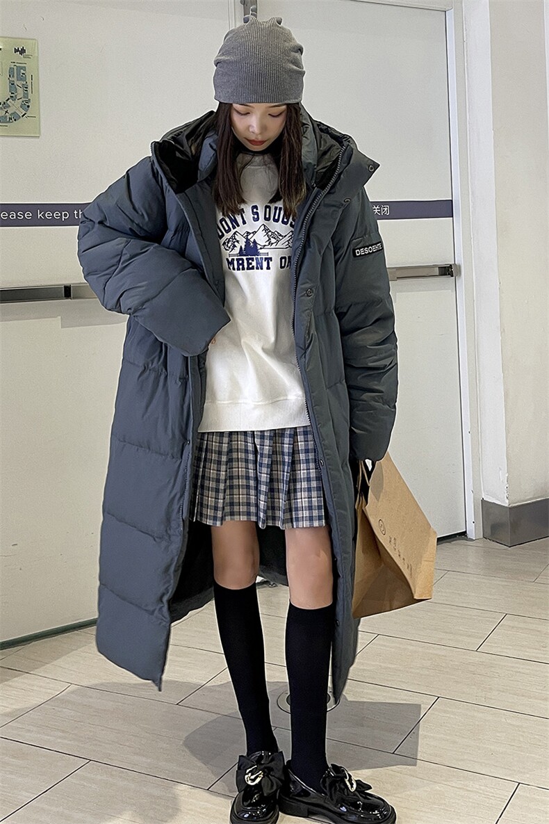 2025长款白鸭绒羽绒服男女装情侣户外防风保暖外套港风215P155,男装羽绒服,星座1602B（原101B-1）