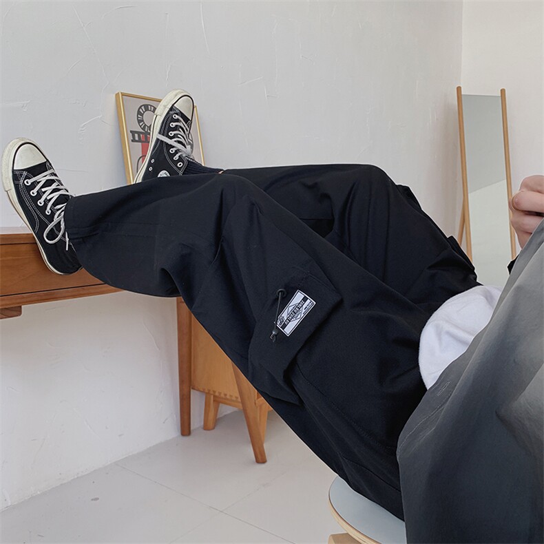 休闲裤子男春季新款韩版宽松工装裤港风百搭九分裤DS659T,男装休闲裤,电商A102
