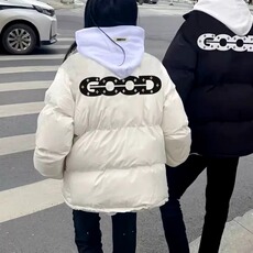 1506-1/M66101原版烫钻棉衣/P64棉男女冬季加厚情侣面包服潮棉衣，男装棉衣，星座1506-1