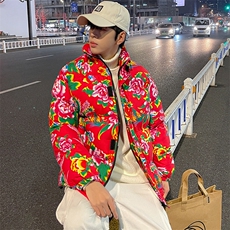 MY203冬加厚保暖面包服棉袄东北大花大码男女棉衣风特色棉袄，男装棉衣，星座115A(原星座507）