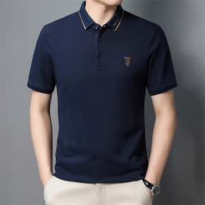 POLO衫男士短袖t恤翻领2023夏季新款潮牌休闲商务男装上衣