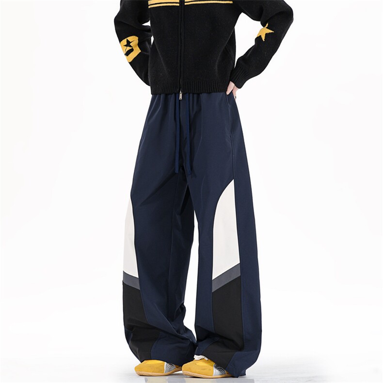 25秋季新款现货拼色直筒休闲裤情侣运动登山裤DSA157B-K6571-P40，男装休闲裤，电商A157B