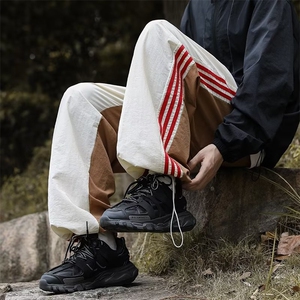 伞兵冰丝裤薄款休闲裤男高级感痞帅韩版潮流情侣款运动裤~K3066图片