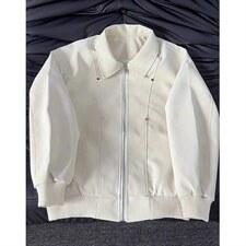 翻领皮衣夹克男春季新款潮高级感痞帅cleanfit短款外套JF836，男装夹克，星座1116A（原606A-3）