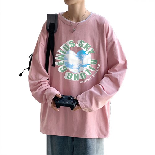 ！秋季打底衫男卫衣男潮流圆领纯棉长袖T恤男CX296-P25图片