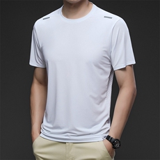 2023夏季新款圆季休闲男士运动服POLO衫弹力透气冰丝短袖速干体恤，男装T恤，电商B212（原钱塘6029）