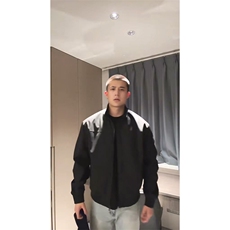 26春装新款美拉德立领飞行夹克boxy廓形休闲百搭外套上衣JK6500，男装夹克，电商A486-1