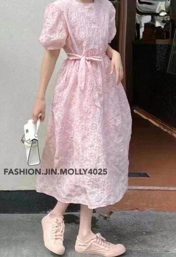 【现货】夏季新款高品质提花面料连衣裙，女装连衣裙，1+9