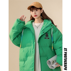 中性风 小熊加厚宽松连帽面包服棉衣外套情侣装棉服G1033 P128 男图片