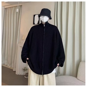 得物品质秋男立领毛衣双拉链针织衫外套M5653 P55图片