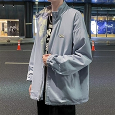 港风潮牌ins百搭休闲宽松夹克2024春季两面穿外套男上衣W7100-P45，男装夹克，星座512-2