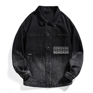 水洗刺绣牛仔夹克春季男士渐变色牛仔外套XZ310B-3-NZ1998--P75图片