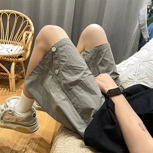 复古日系纯色工装短裤男夏季新款休闲裤SK55 P30图片