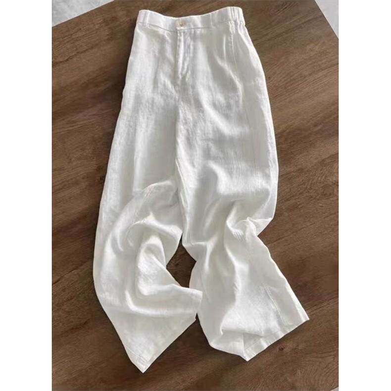 网图现货！夏季超舒服亚麻纯色长裤休闲百搭高级-XK80025-特批45,男装休闲裤,电商A061