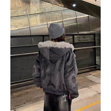 网图高街座山雕棉服加厚连帽毛领外套夹克棉衣A025-QY15030-P140，男装夹克，电商A025