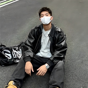 网图现货 加厚加棉皮衣 飞行员外套 1209-1-JK19-P90主推可谈图片