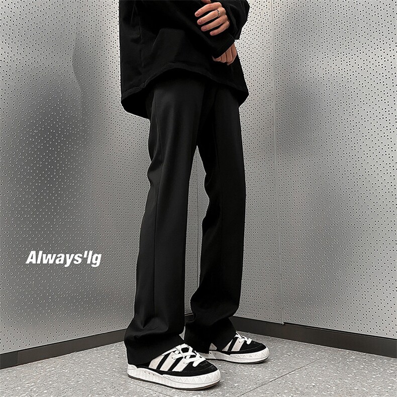 2026春季新款内景大码vibe风开叉微喇西装裤M-5XHK23101-特P35，男装西服套装，电商A022