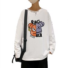 ！秋季打底衫男卫衣男潮流圆领纯棉长袖T恤男CX294-P25图片