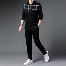 CAG202钱塘2020-2春秋新款休闲时尚帅气潮流中青年男士套装P97，男装休闲套装，钱塘207-2