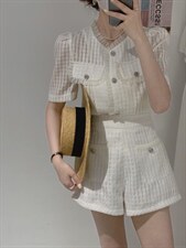 订制工艺面料小香套装，女装职业装，驿谷