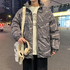 秋冬新款羽绒棉衣男加厚保暖双面穿夹克外套棉衣P65，男装棉衣，星座217-4